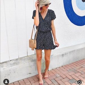 Loft Black and White Romper Size XS